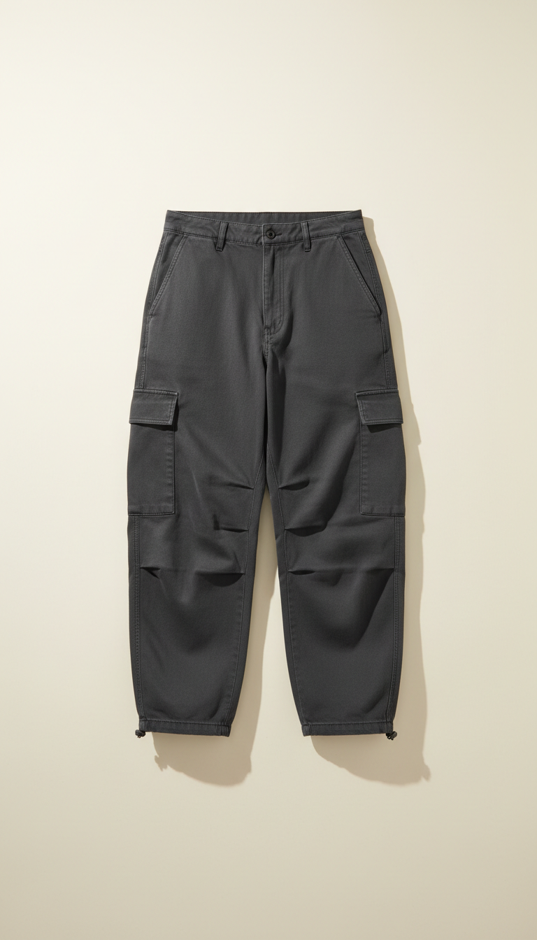 Pantalón ancho mezcla resistente