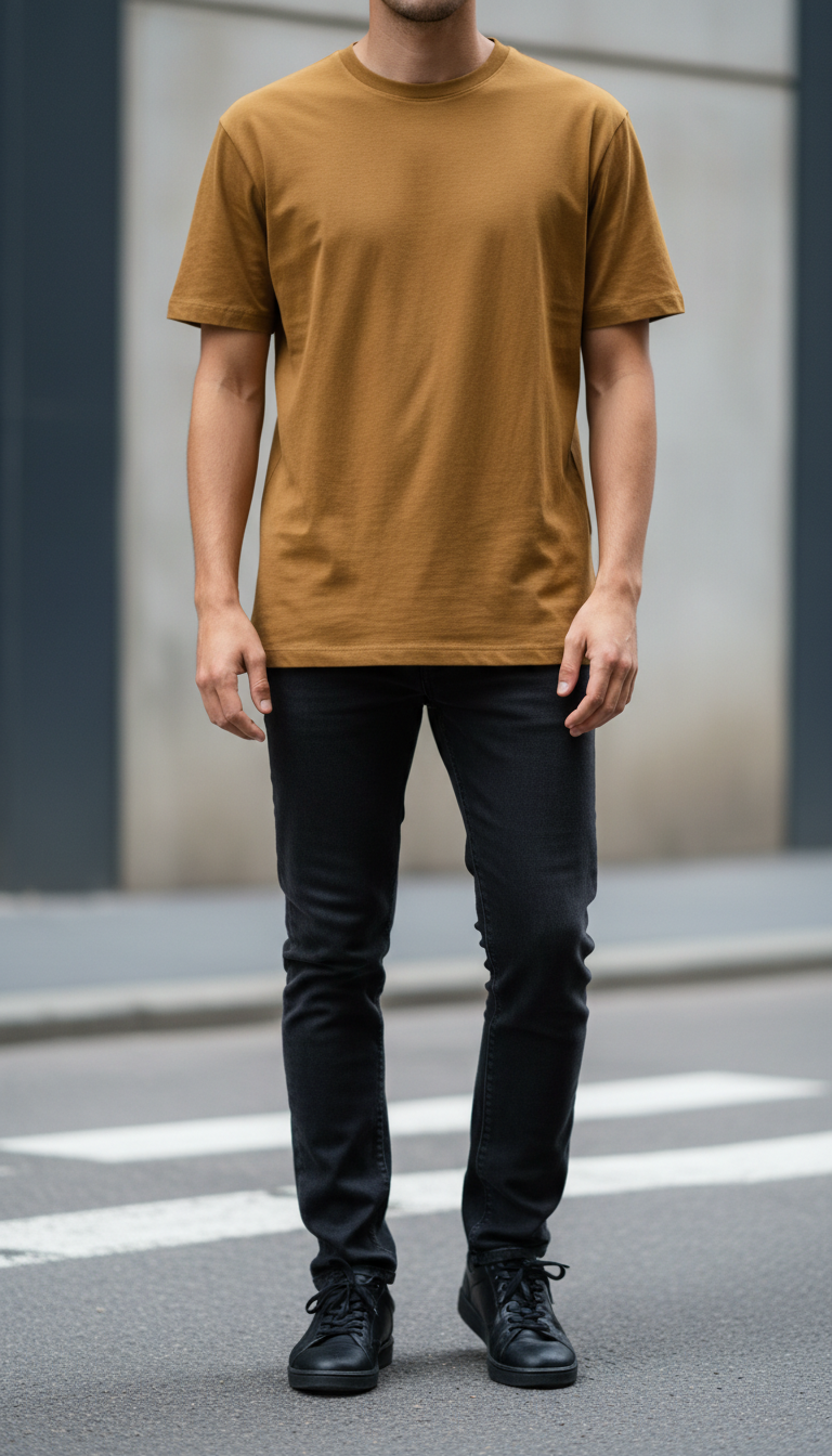 Camiseta básica branding sutil
